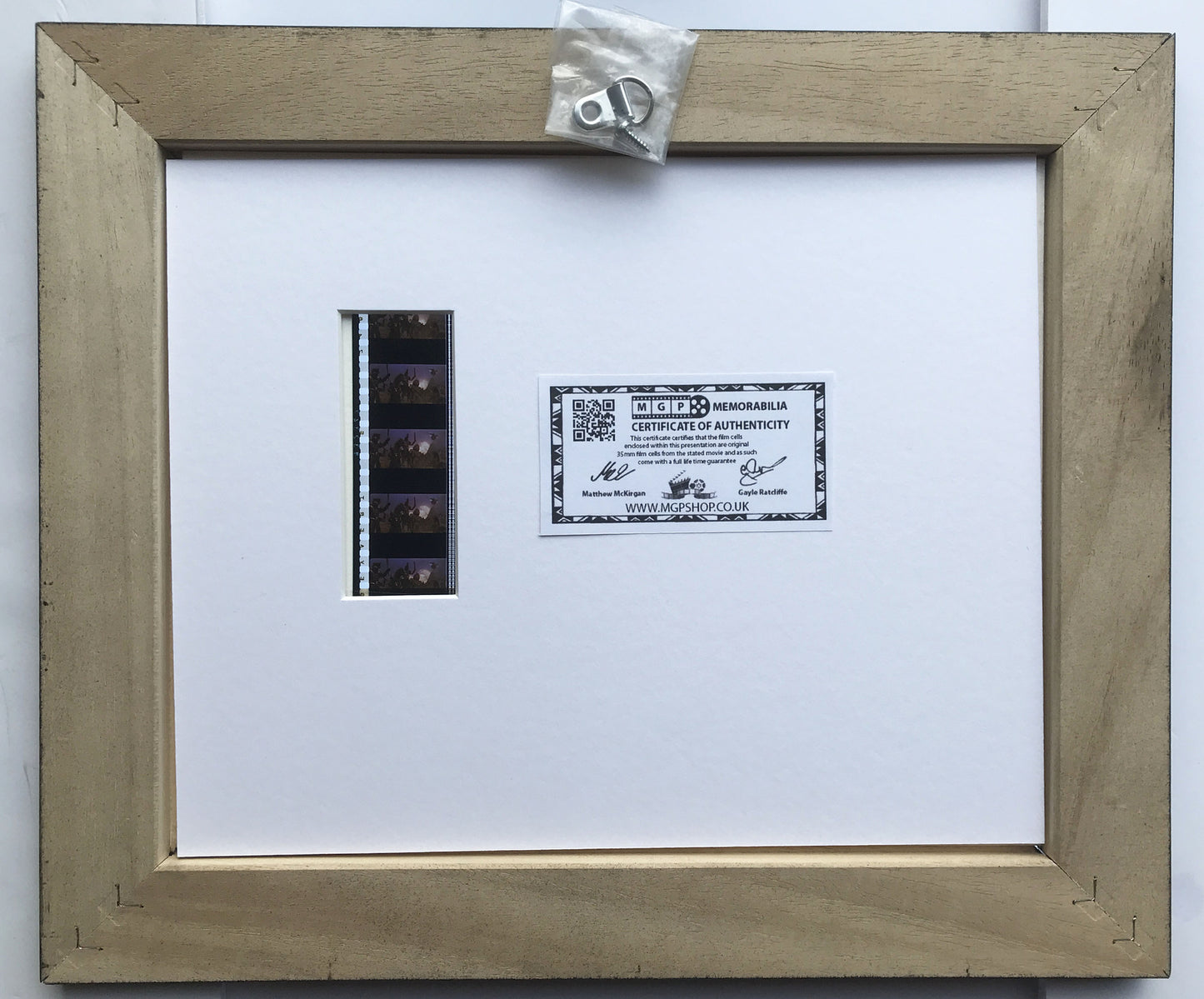 Hand crafted display featuring original 35mm film cells for MAD MAX 3 fans