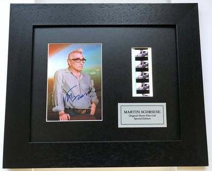 Hand crafted display featuring original 35mm filmcells for MARTIN SCORSESE fans