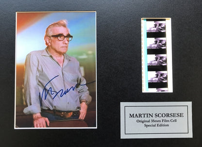 Hand crafted display featuring original 35mm filmcells for MARTIN SCORSESE fans