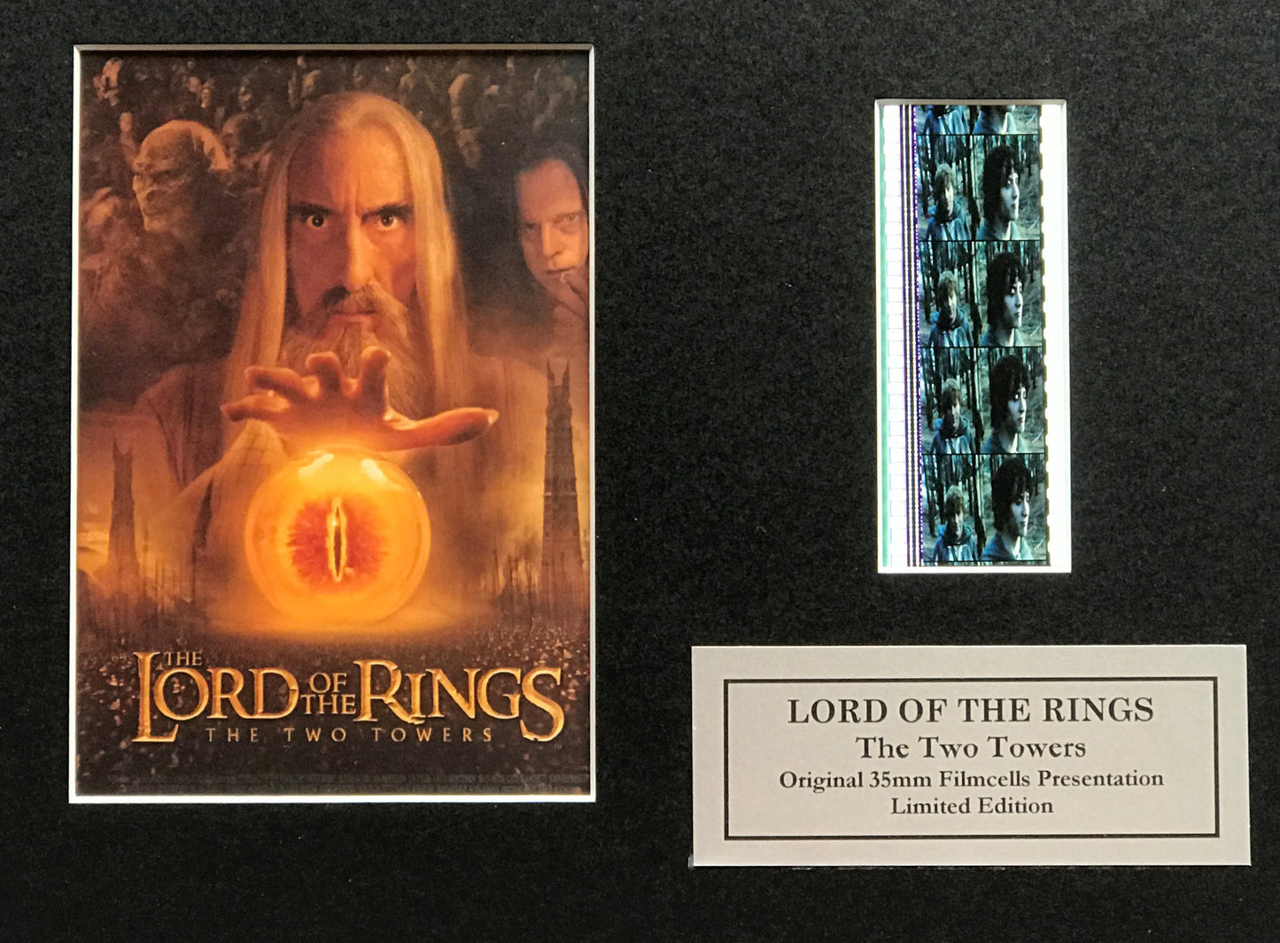 Handmade display inc original 35mm film cells for LOTR - The TWO TOWERS fans v3