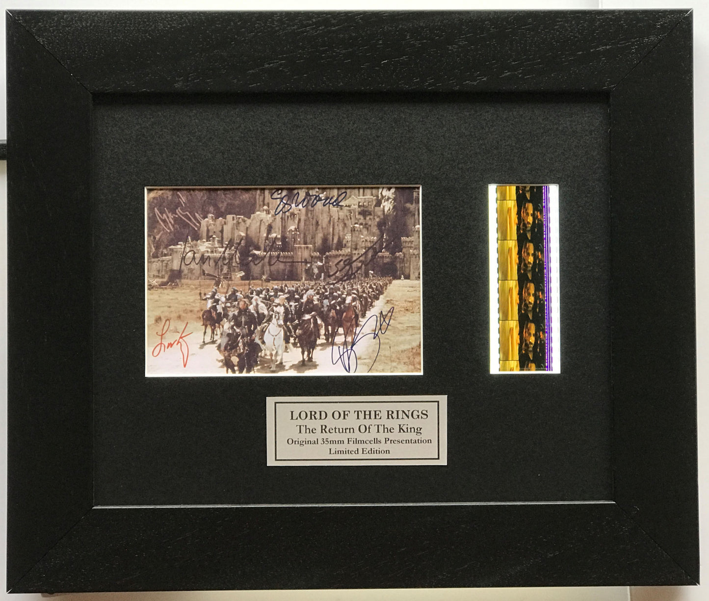 Handmade gift inc original 35mm film cell for LOTR - RETURN of The KING fans vSR