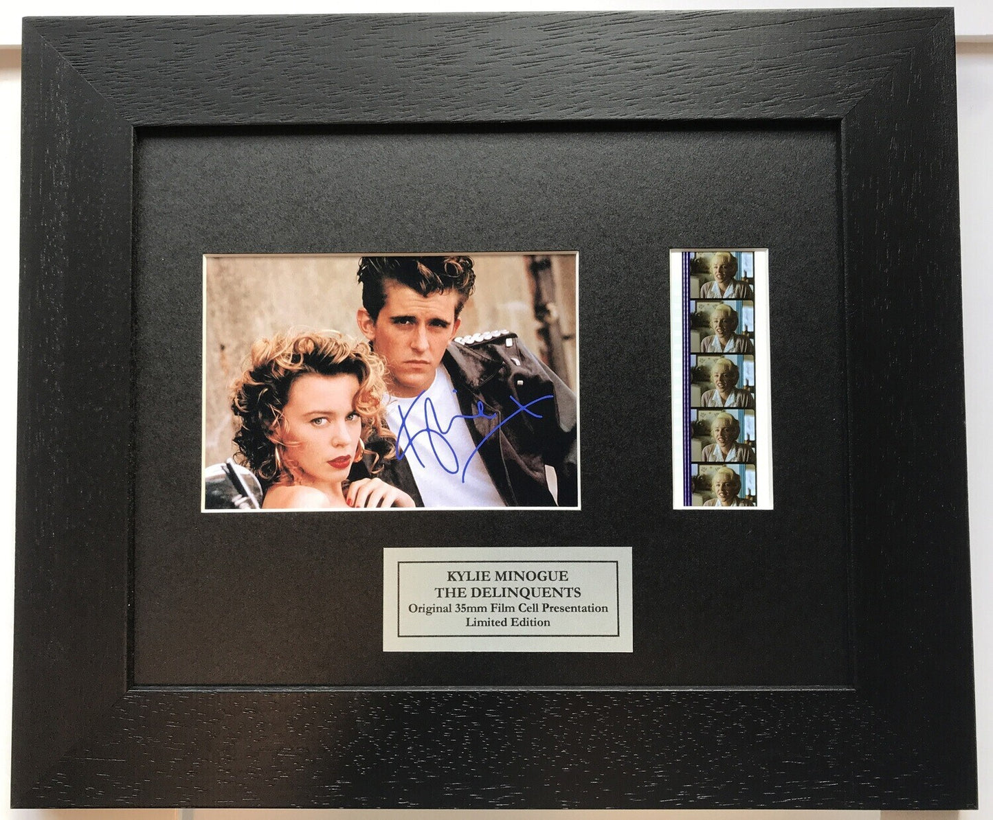 Hand crafted gift featuring original 35mm film cells for a KYLIE MINOGUE fan v2