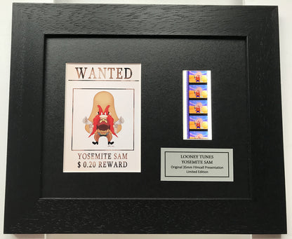 Hand crafted display featuring original Rare filmcells for a LOONEY TUNES fan v2