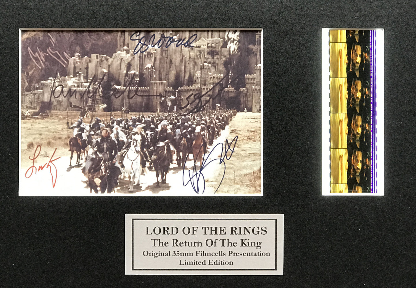 Handmade gift inc original 35mm film cell for LOTR - RETURN of The KING fans vSR