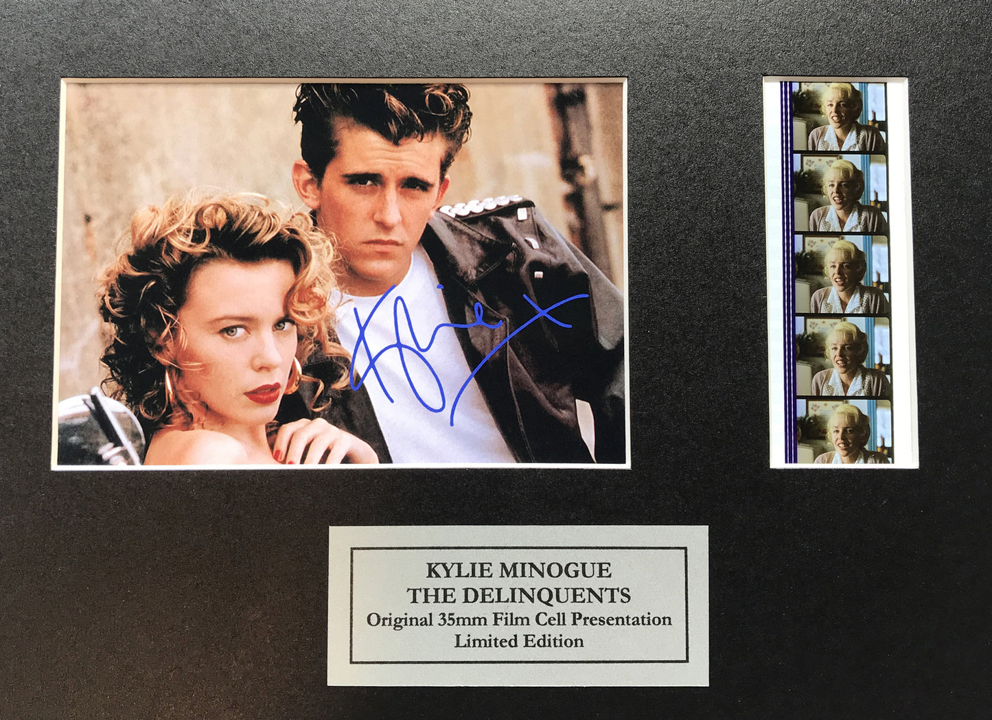 Hand crafted gift featuring original 35mm film cells for a KYLIE MINOGUE fan v2