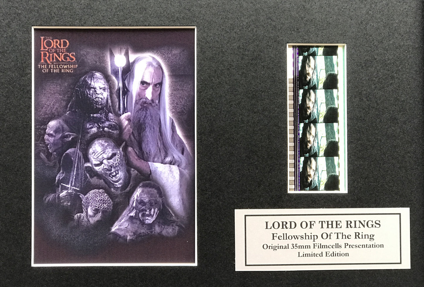 Handmade gift inc original film cell for LOTR The FELLOWSHIP of The RING fans v2