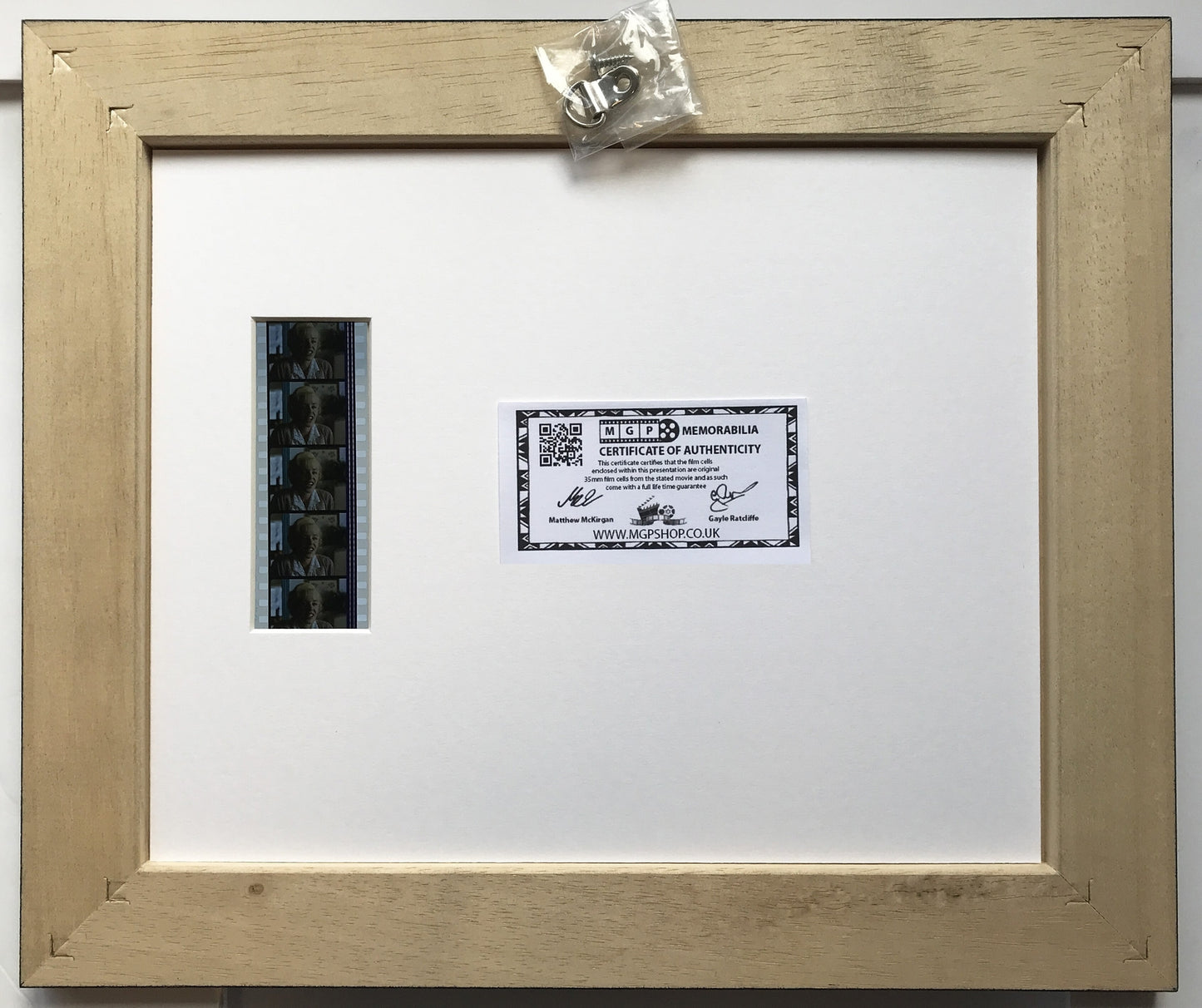 Hand crafted gift featuring original 35mm film cells for a KYLIE MINOGUE fan v2