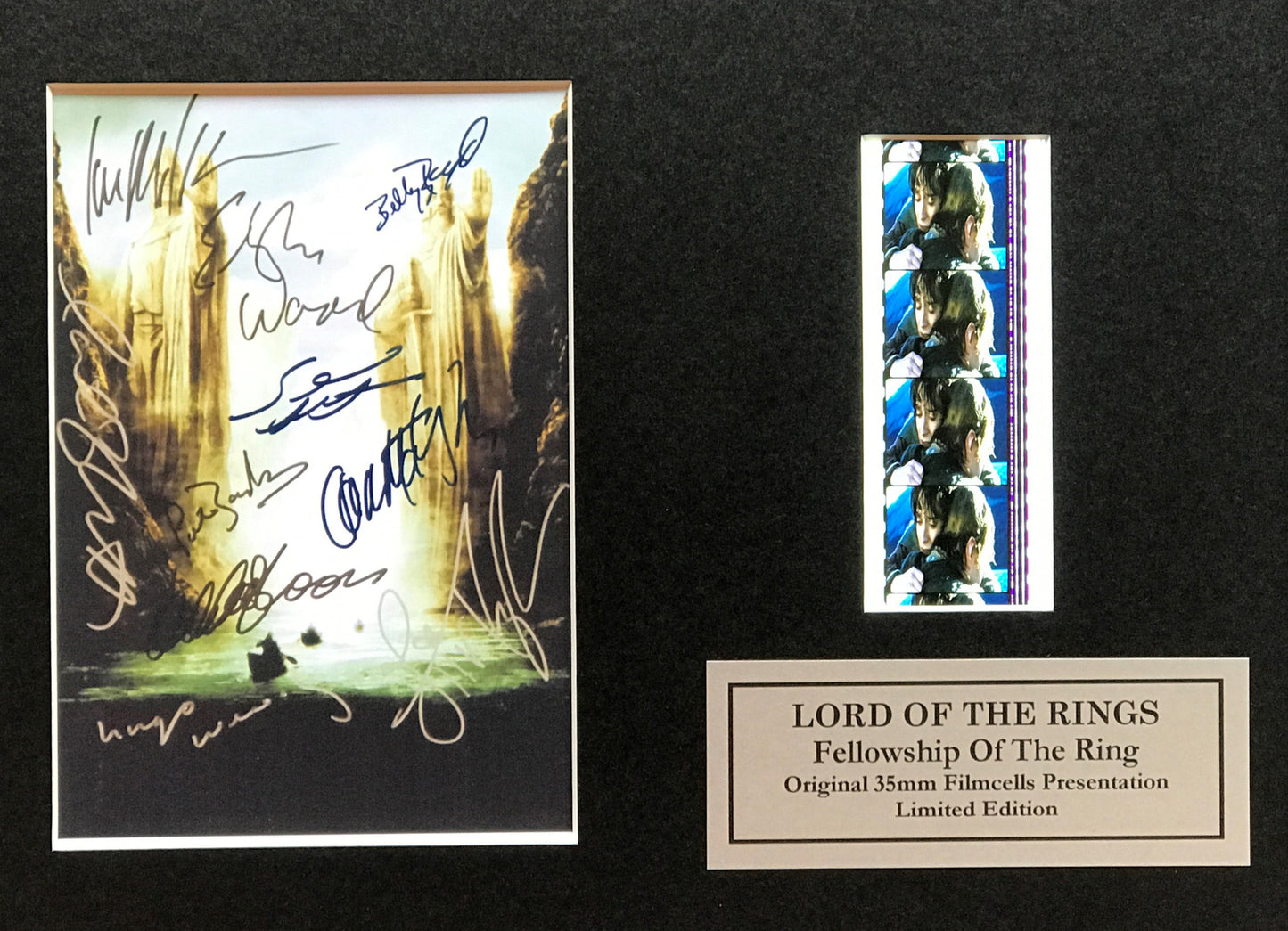 Handmade gift inc original filmcell for LOTR The FELLOWSHIP of The RING fans vSR