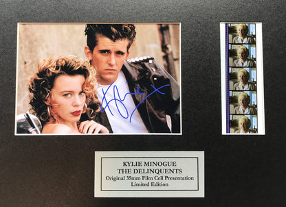 Hand crafted gift featuring original 35mm film cells for a KYLIE MINOGUE fan v2