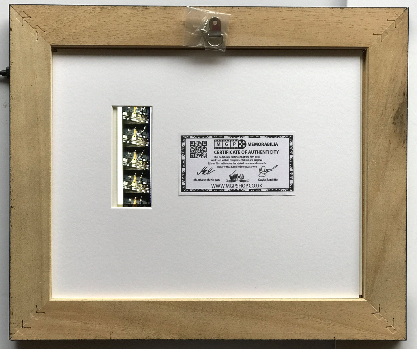 Hand crafted display featuring original 35mm film cells for KILL BILL fans v1