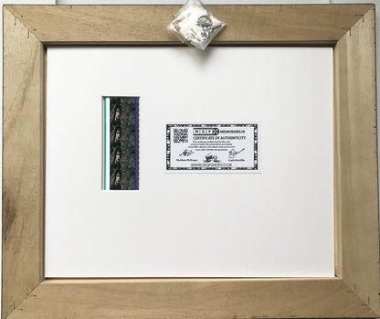 Handmade display featuring original 35mm film cells for LOTR - FRODO fan + COA