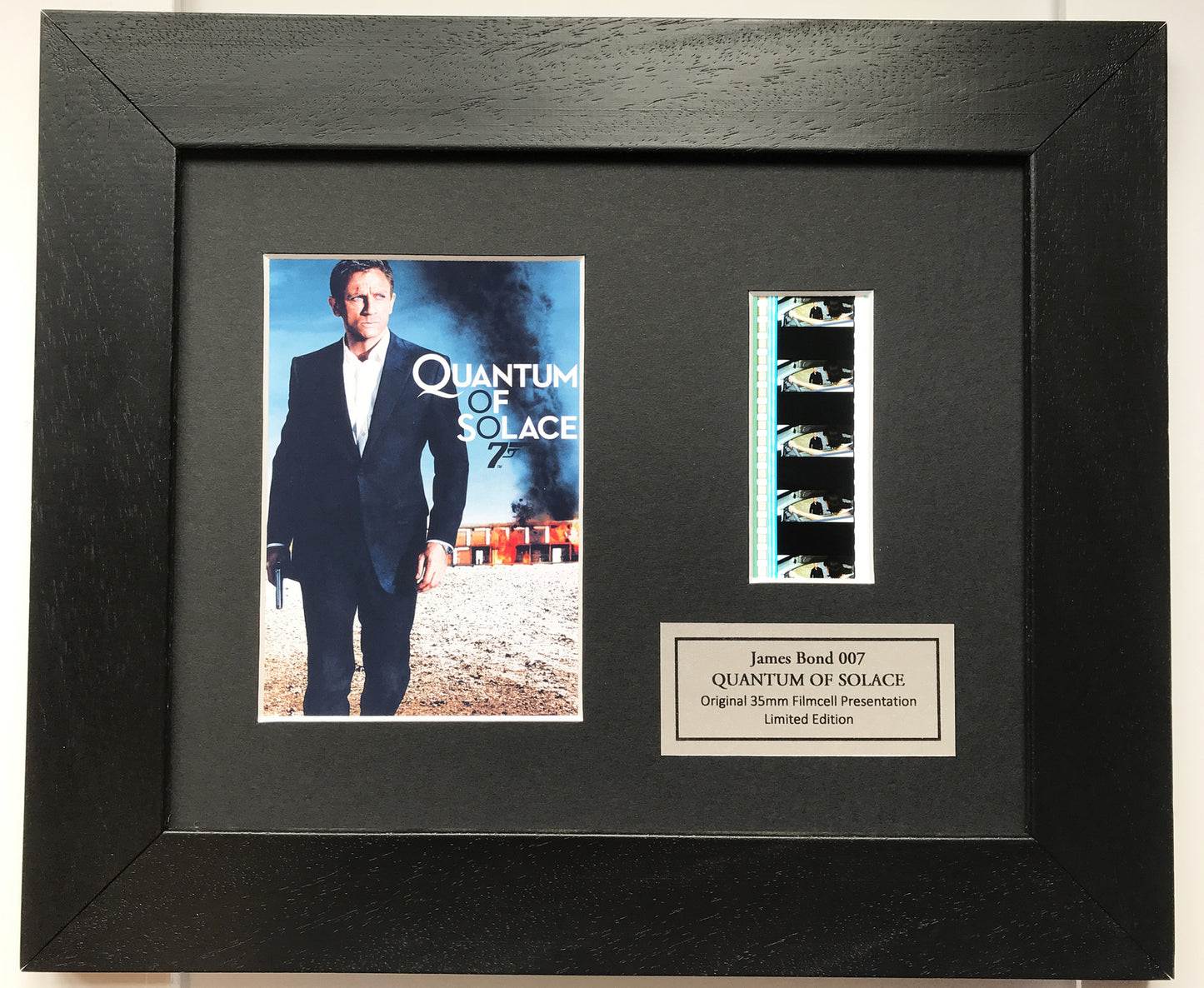 Handmade gift inc original film cells for James Bond QUANTUM OF SOLACE fans v3