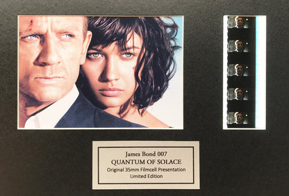 Handmade gift inc original film cells for James Bond QUANTUM OF SOLACE fans v2