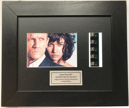 Handmade gift inc original film cells for James Bond QUANTUM OF SOLACE fans v2