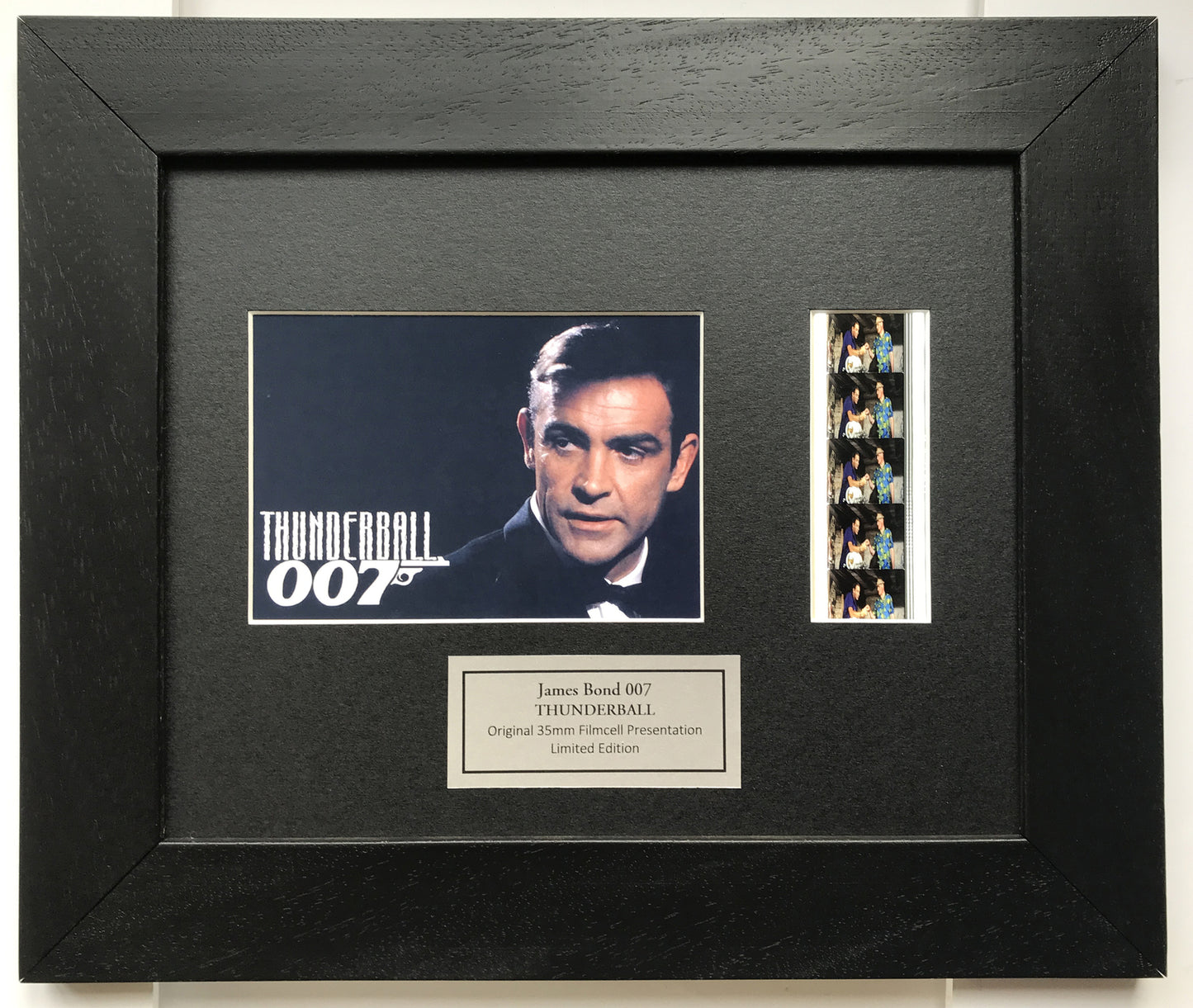 Handmade gift featuring original film cells for JAMES BOND Thunderball fans v3