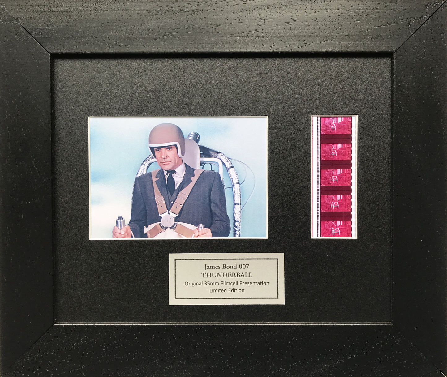 Handmade gift featuring original film cells for JAMES BOND Thunderball fans v2