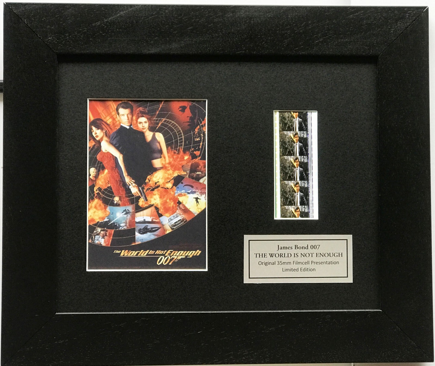 Handmade gift inc original filmcells for James Bond The WORLD is Not ENOUGH fans