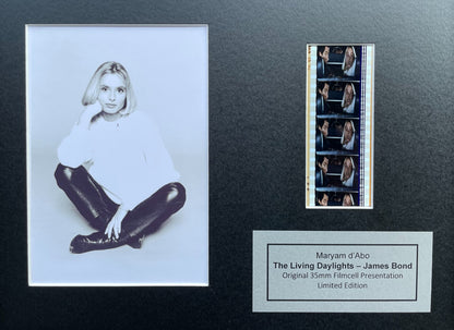 Handmade gift inc original filmcells for James Bond THE LIVING DAYLIGHTS fans v2