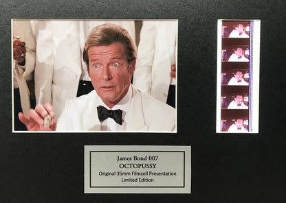 Handmade display featuring original film cells for James Bond OCTOPUSSY fans v3