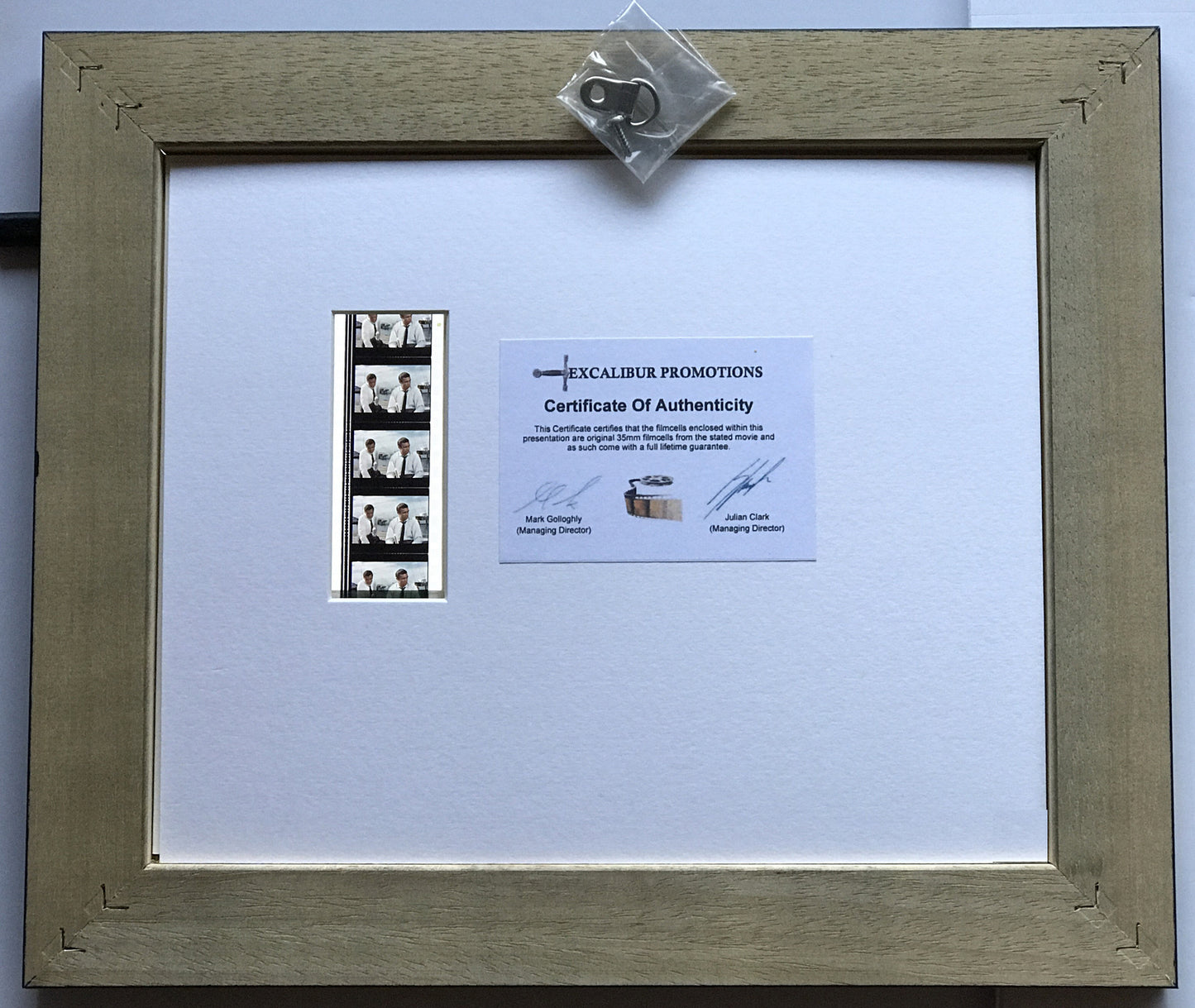Handmade gift featuring original film cells for JAMES BOND Thunderball fans v1