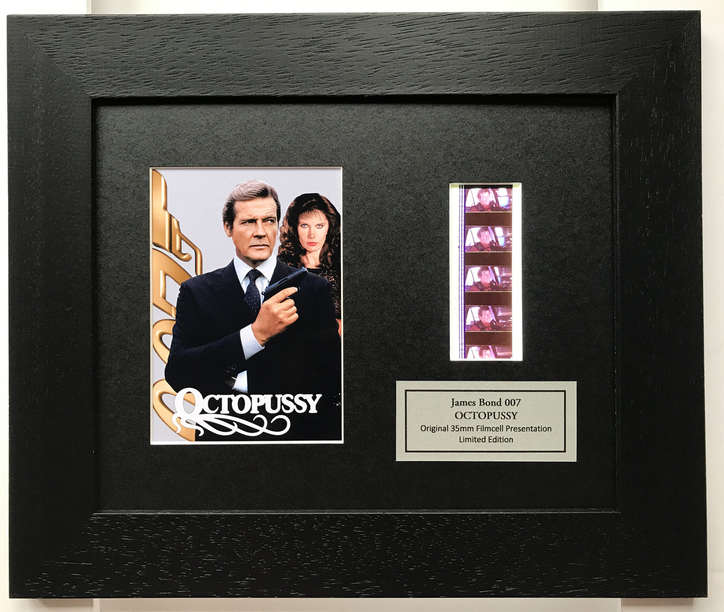 Hand crafted gift inc original 35mm film cells for James Bond OCTOPUSSY fans v2