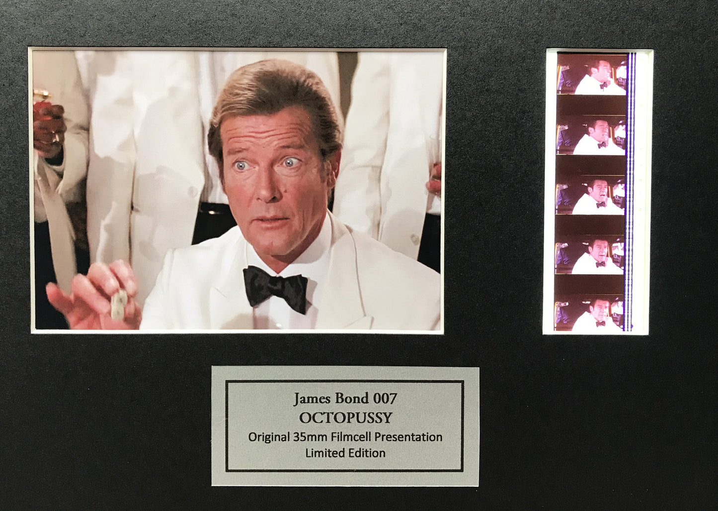 Handmade display featuring original film cells for James Bond OCTOPUSSY fans v3