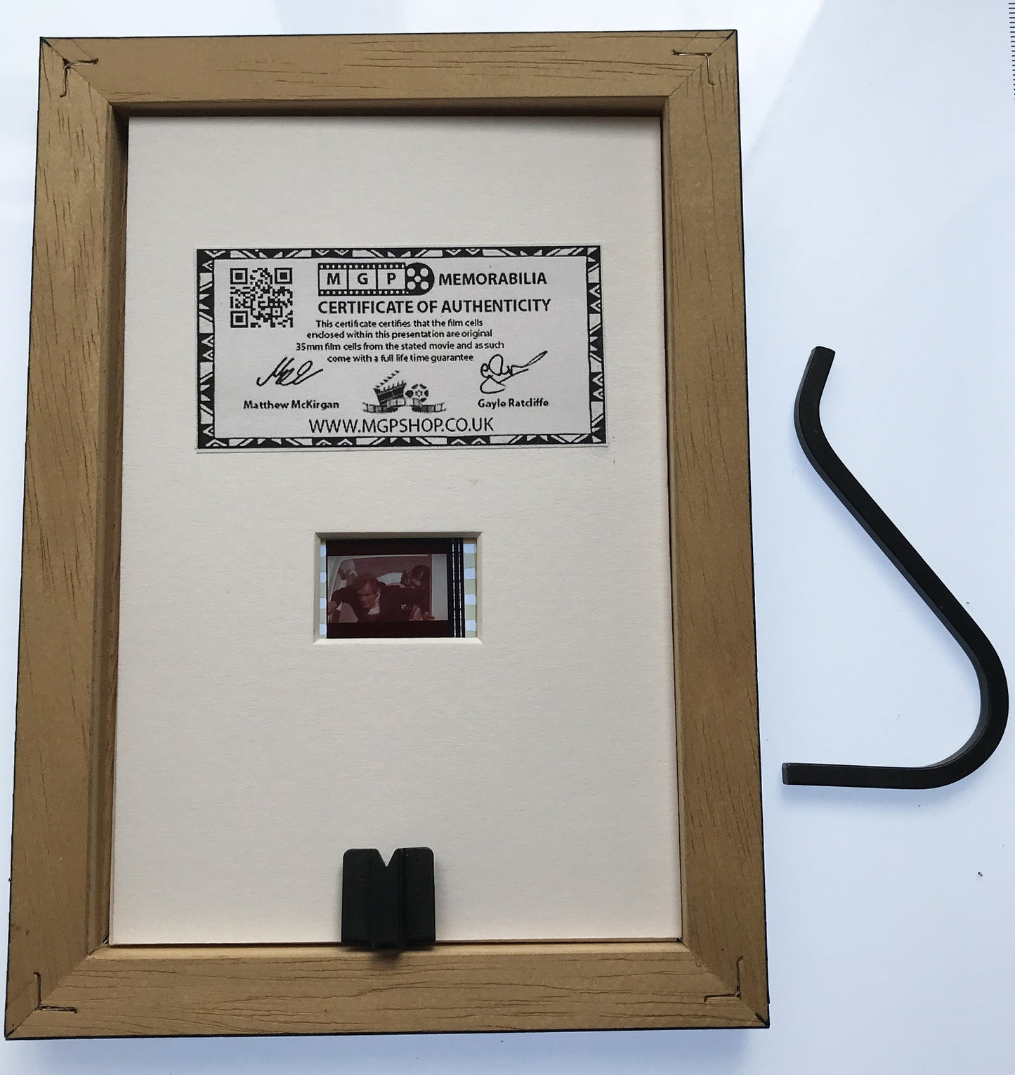 Handmade gift featuring original Mini film cells for James Bond MOONRAKER fans