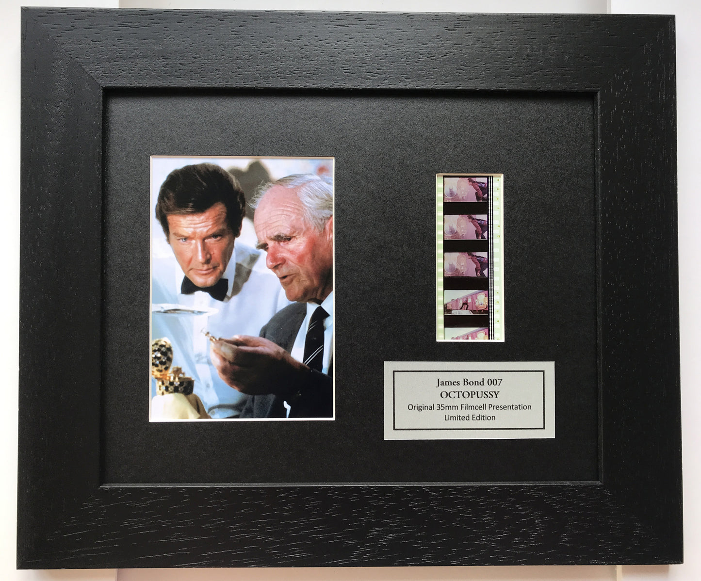Hand crafted gift inc original 35mm film cells for James Bond OCTOPUSSY fans v1