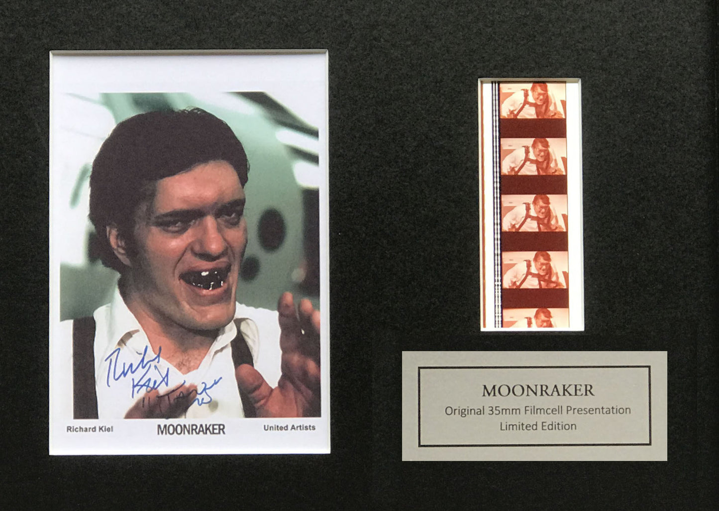 Handmade gift inc original filmcells for James Bond MOONRAKER R Kiel fans vSR