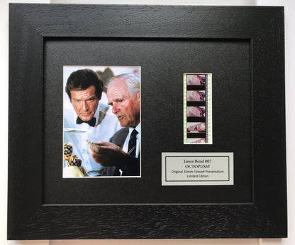 Hand crafted gift inc original 35mm film cells for James Bond OCTOPUSSY fans v1