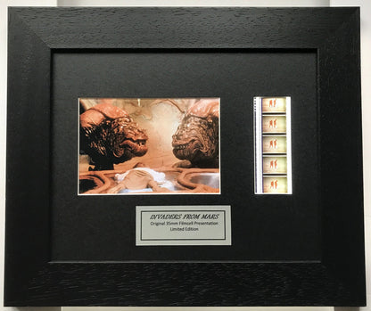 Handmade display featuring original film cells for INVADERS FROM MARS fans v2