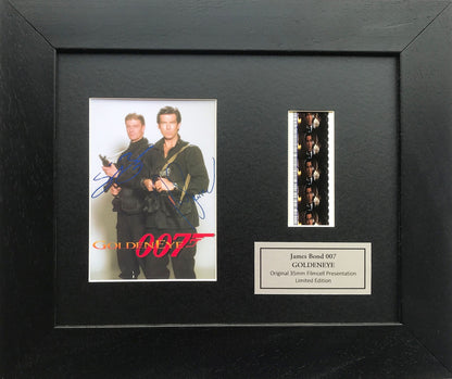 Handmade gift featuring original 35mm film cells for James Bond GOLDENEYE fans