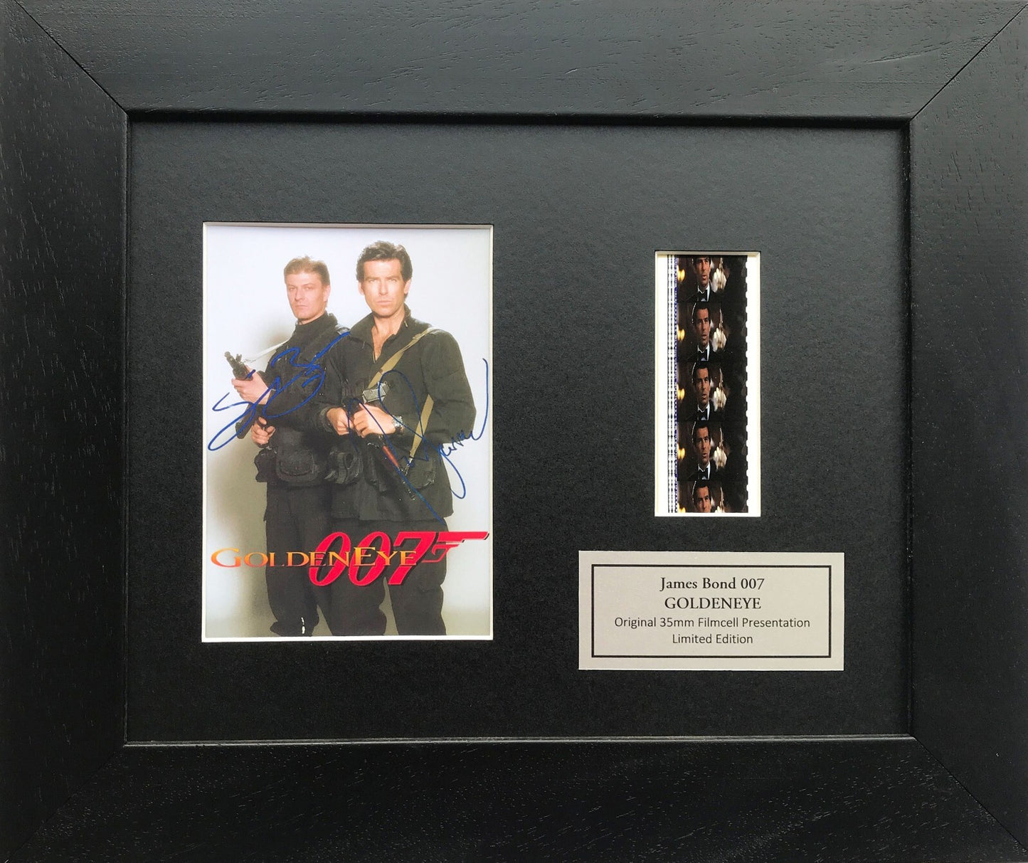Handmade gift featuring original 35mm film cells for James Bond GOLDENEYE fans