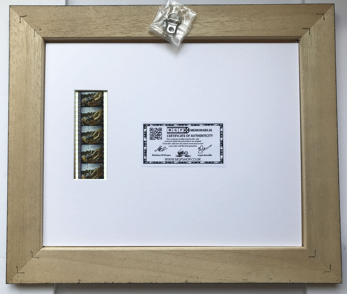 Handmade display featuring original filmcells for James Bond A View To Kill fans