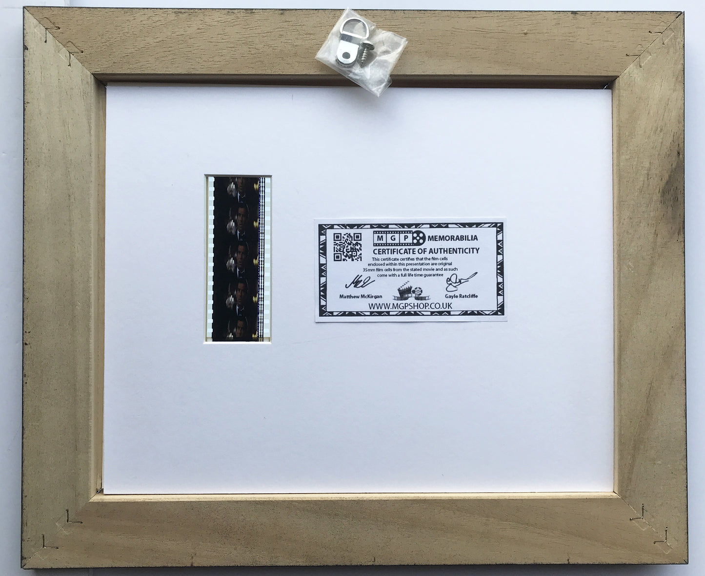 Handmade gift featuring original 35mm film cells for James Bond GOLDENEYE fans
