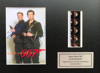 Handmade gift featuring original 35mm film cells for James Bond GOLDENEYE fans