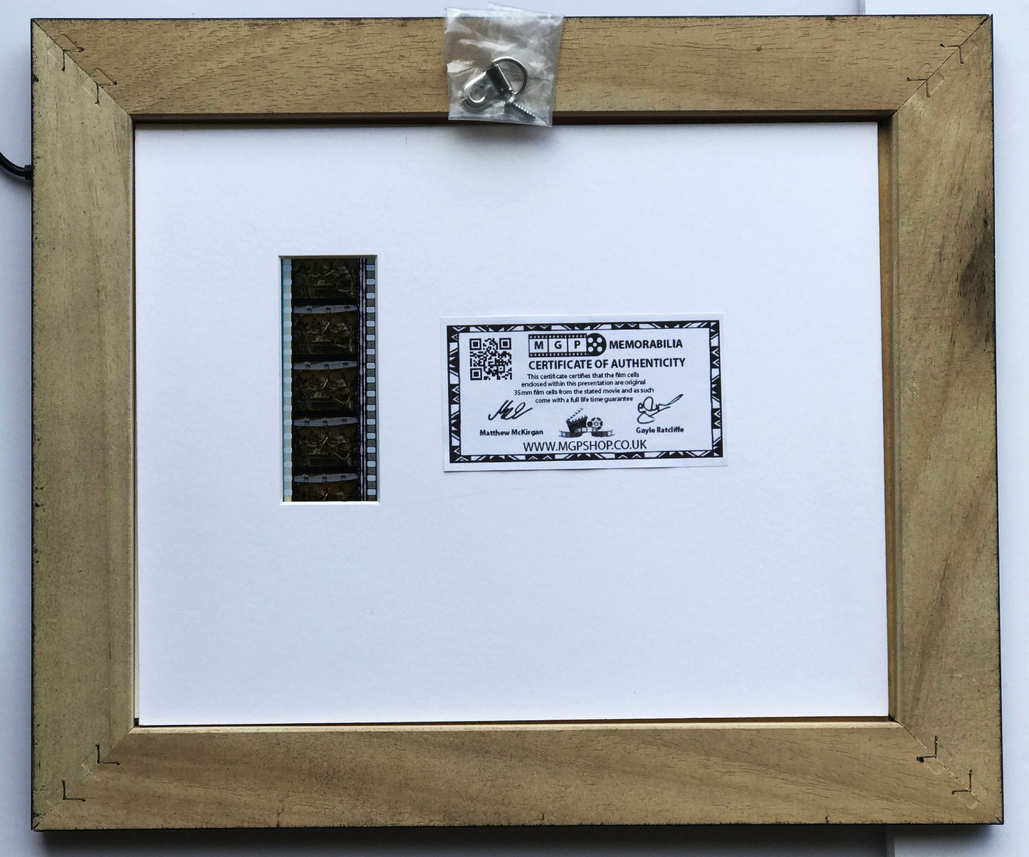 Hand Crafted filmcell display for a INDIANA JONES Raiders of The Lost Ark fan v1