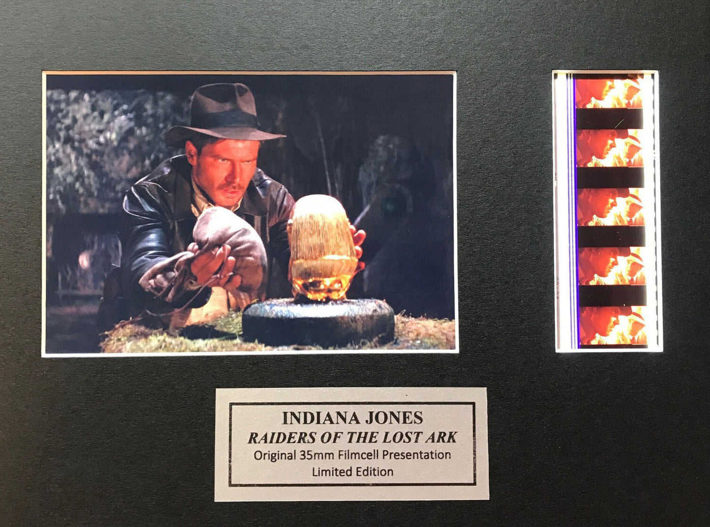 Hand Crafted filmcell display for a INDIANA JONES Raiders of The Lost Ark fan v1