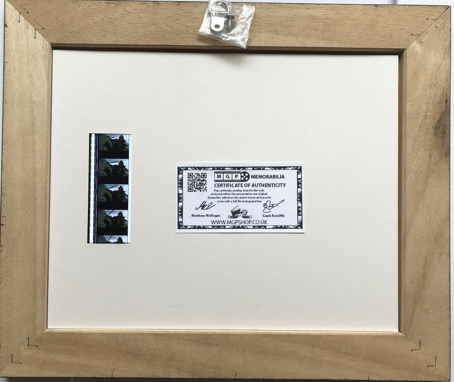 Hand crafted display featuring original film cells for a HIGHLANDER fan + COA v2