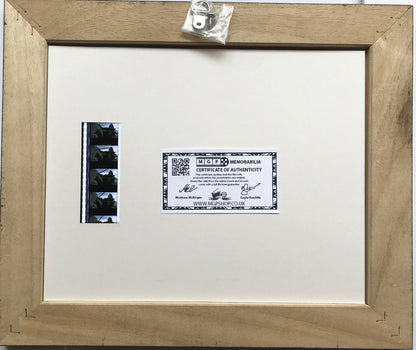 Hand crafted display featuring original film cells for a HIGHLANDER fan + COA v2