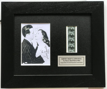 Handmade gift inc original film cells for HUMPHREY BOGART & Lauren Bacall fans