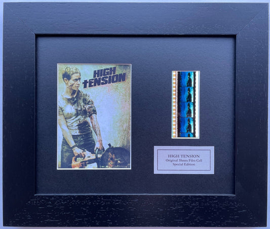 Hand crafted display featuring original 35mm filmcells for HIGH TENSION fans v1