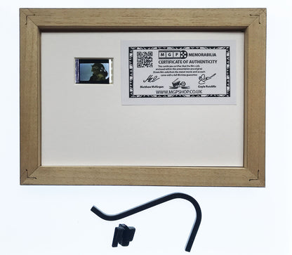 Hand crafted display featuring original film cell for a HIGHLANDER fan + COA