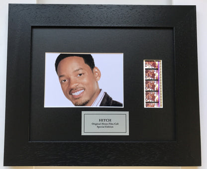 Hand crafted display featuring original 35mm film cells for HITCH fans + COA