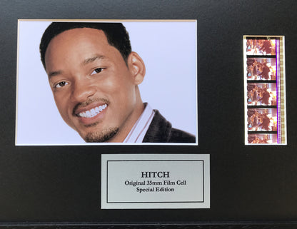 Hand crafted display featuring original 35mm film cells for HITCH fans + COA