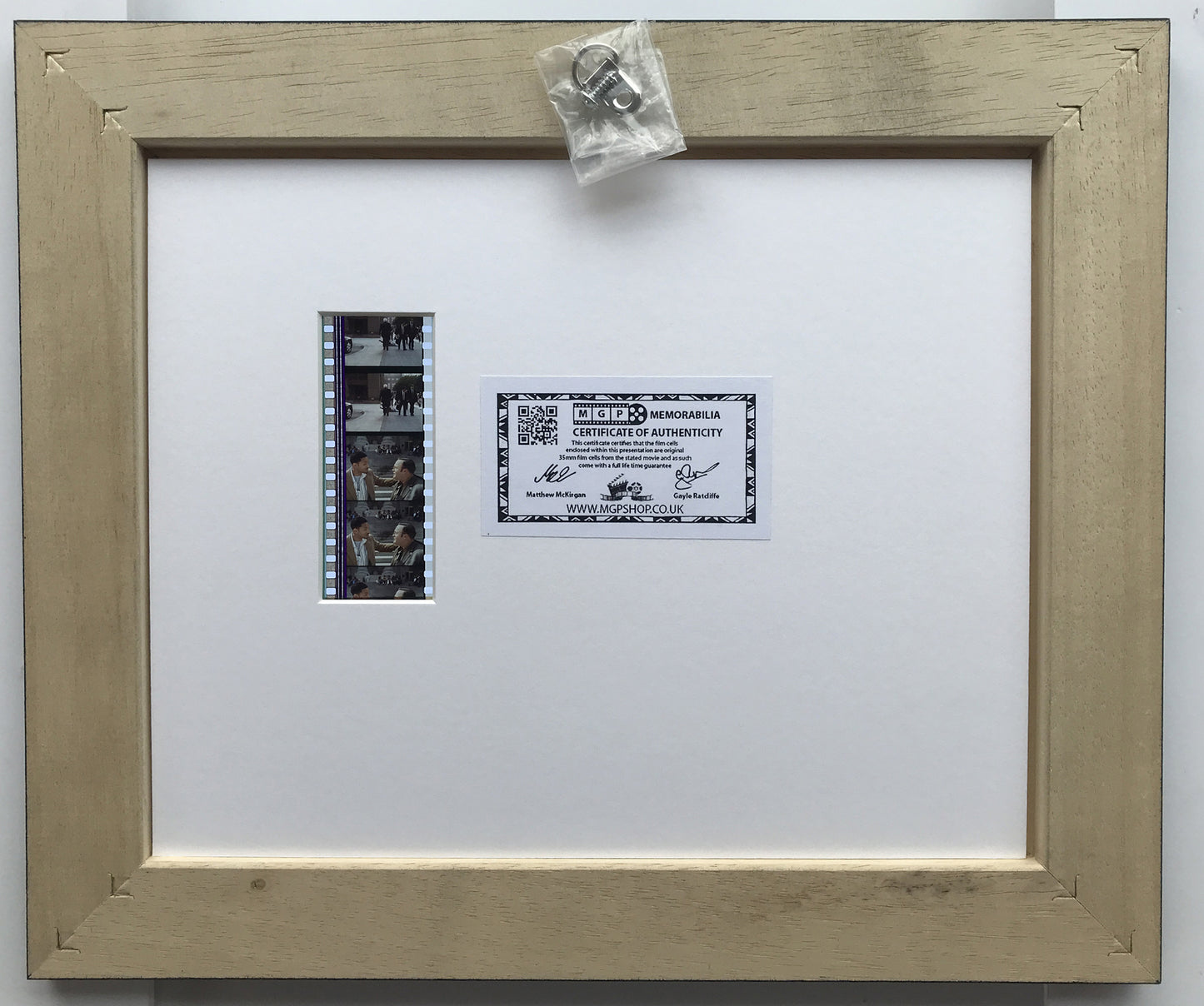 Hitch Will Smith Signed Repro + Original 35mm Film Cells set in Quality Wood Frame