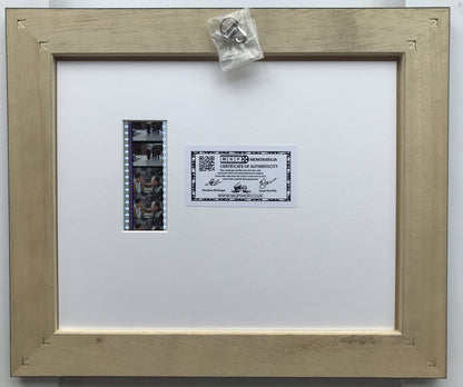 Hitch Will Smith Signed Repro + Original 35mm Film Cells set in Quality Wood Frame