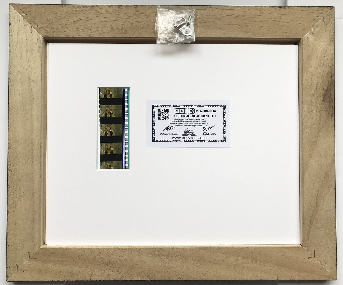A KNIGHTS TALE (Heath Ledger) Original 35mm film Cell Memorabilia + Signed Repro