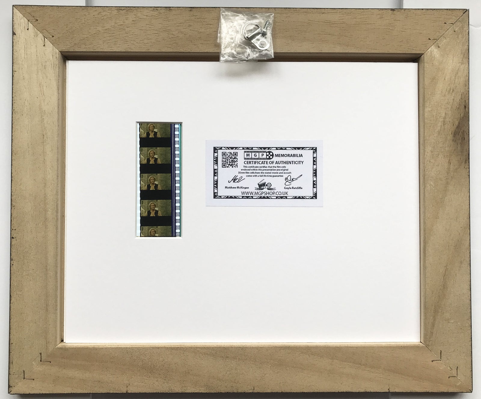 A KNIGHTS TALE (Heath Ledger) Original 35mm film Cell Memorabilia + Signed Repro