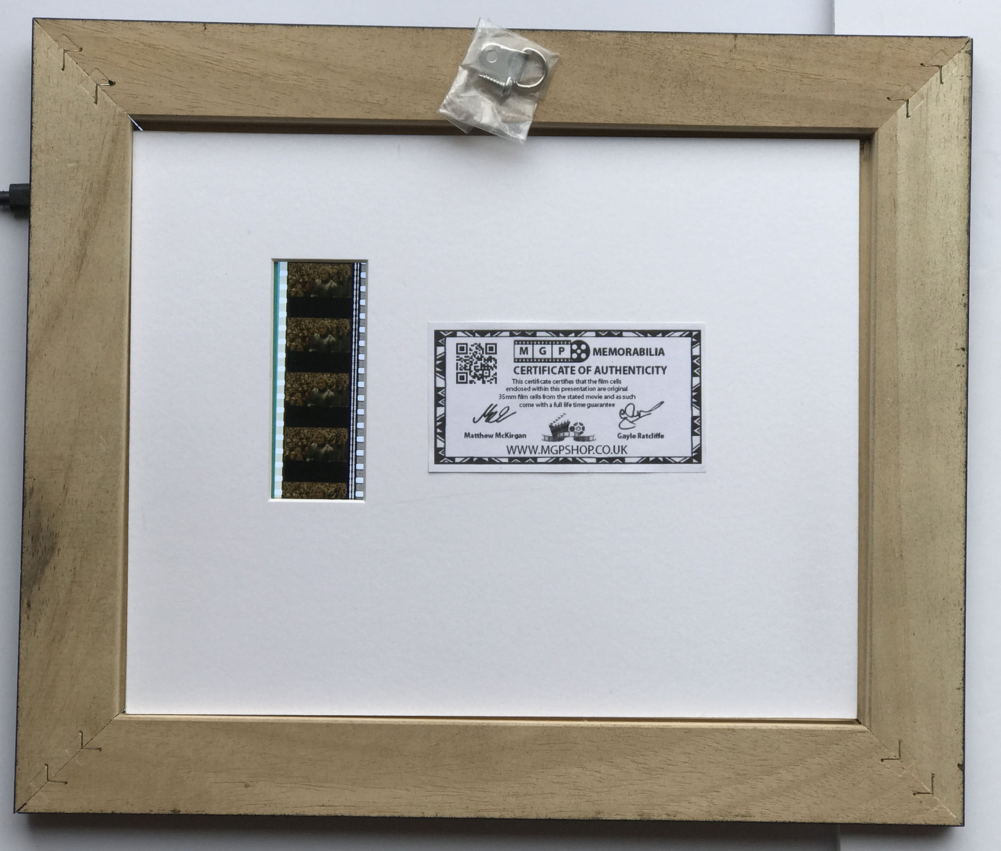A KNIGHTS TALE (Heath Ledger) Original 35mm film Cell Memorabilia + Signed Repro